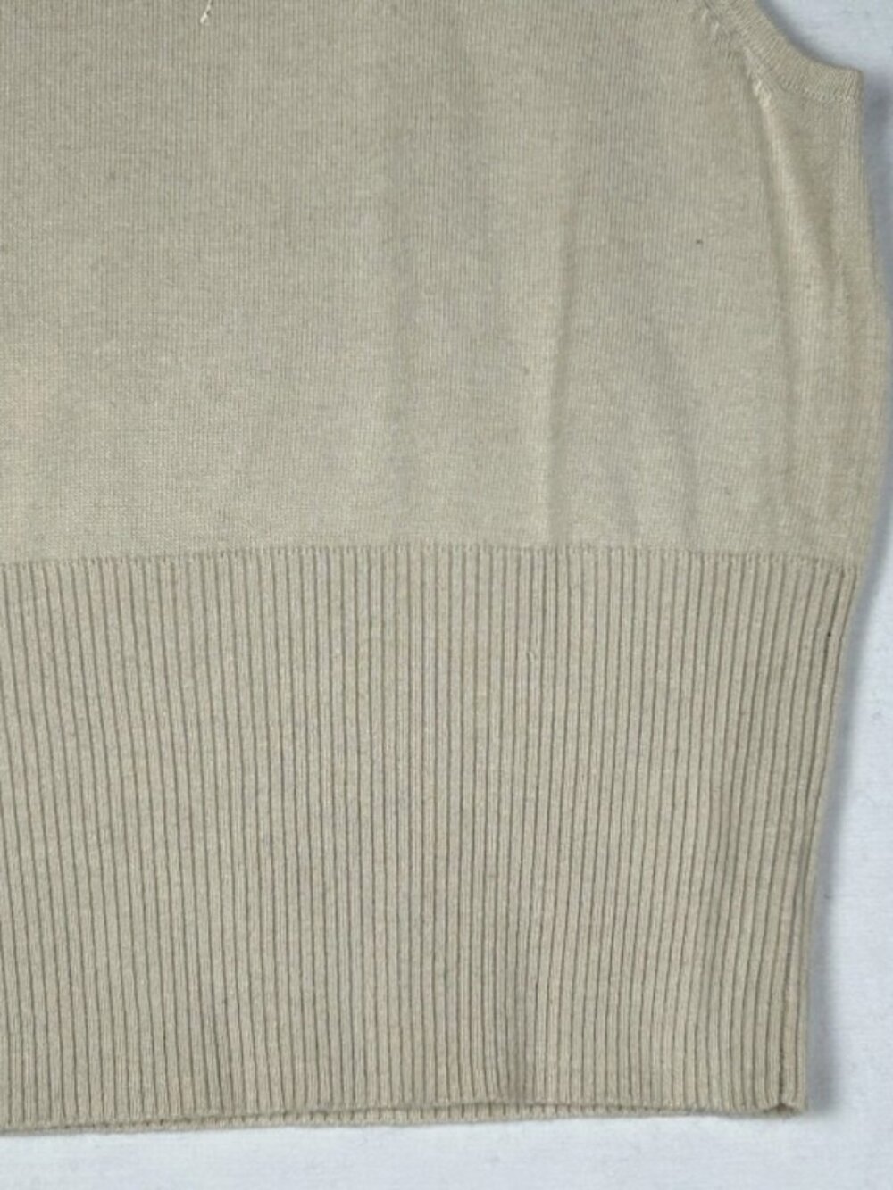 The Limited Cream Marled Beaded Tank Top Silk Cashmere Wool Whimsical Career L - Picture 6 of 10